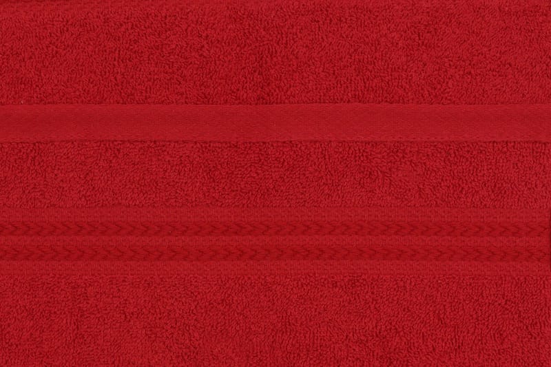 Hobby Håndklæde 30x50 cm 6-pak - Rød - Tekstiler - Badetekstiler - Håndklæder