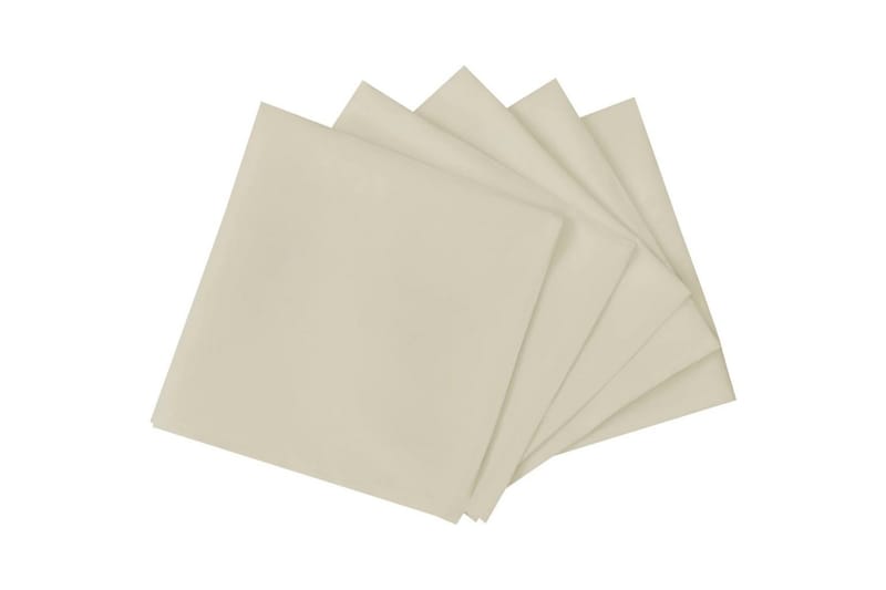 middagsservietter 100 stk. cremefarvet 50x50 cm - Creme - Tekstiler - Køkkentekstiler - Stofservietter