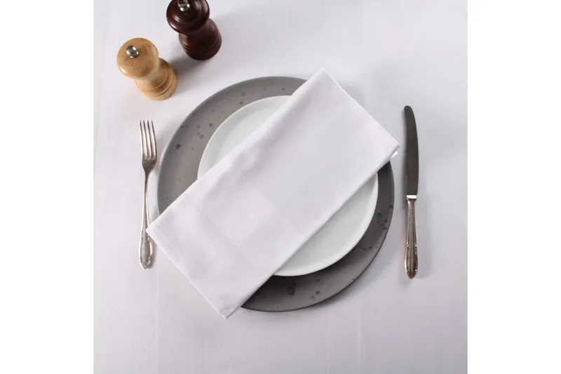 Serviet Fritz Magnus Trading Delight 50 x 50 cm Hvid - Tekstiler - Køkkentekstiler - Stofservietter