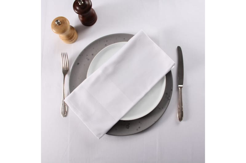 Serviet Fritz Magnus Trading Delight 50 x 50 cm Hvid - Tekstiler - Køkkentekstiler - Stofservietter