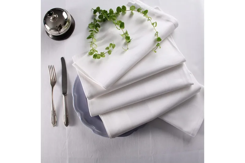 Serviet Fritz Magnus Trading Delight 50 x 50 cm Hvid - Tekstiler - Køkkentekstiler - Stofservietter