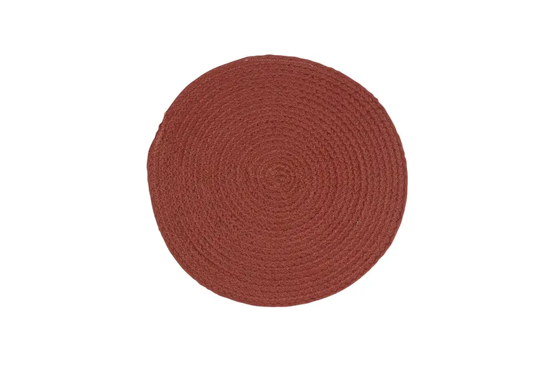 Sigge Dækkeservieter Ø38 cm, Teglrød