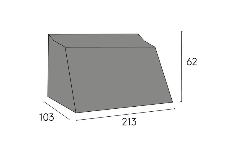 Hillerstorp Kungshult Møbelovertræk Sofa 3-personers Sort, undefined