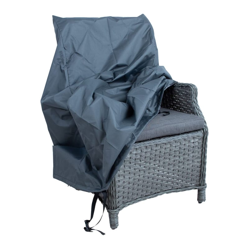 Møbelovertræk HOME4YOU 61x69x48/106 cm Vejrbestandig - Grå - Tekstiler - Møbeltekstil - Møbelovertræk - Lænestolsovertræk