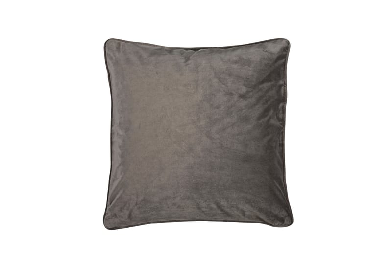 Velvet Pudebetræk 45x45 cm - Grafitgrå - Tekstiler - Pude & plaid - Pyntepuder & pudebetræk