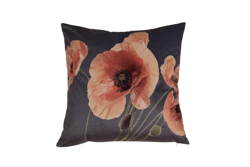 Vallmo Pudebetræk 48x48 cm, Fersken