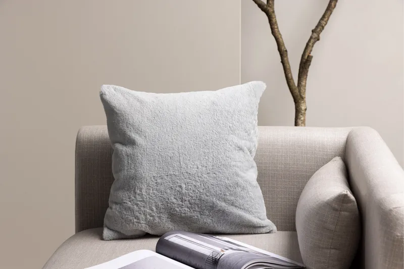 Thea Pudebetræk - Grå - Tekstiler - Pude & plaid - Pyntepuder & pudebetræk