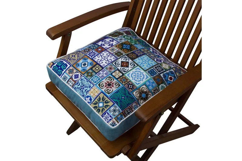 Alricon Pyntepude 42x42 cm - Blå - Tekstiler - Pude & plaid - Pyntepuder & pudebetræk