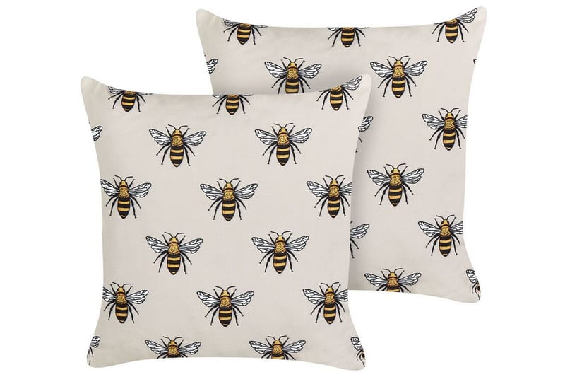 Arnesano Udendørspude 45x45 cm, Beige/Sort