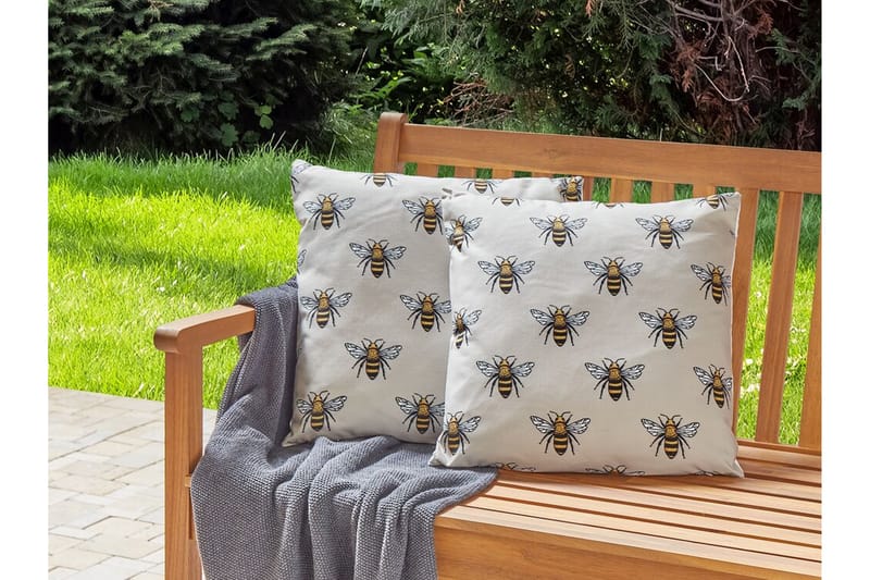 Arnesano Udendørspude 45x45 cm - Beige/Sort - Tekstiler - Pude & plaid - Udendørs puder