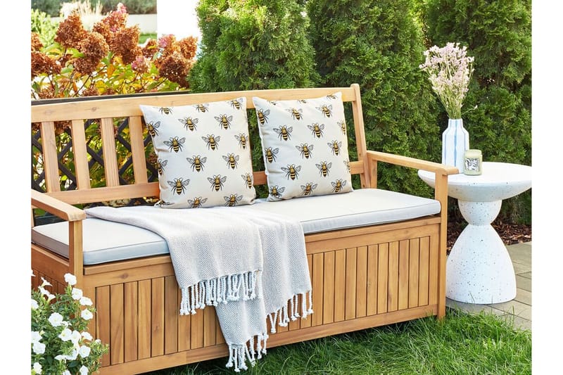 Arnesano Udendørspude 45x45 cm - Beige/Sort - Tekstiler - Pude & plaid - Udendørs puder