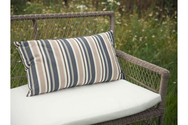 Barrie Udendørspude 42x60 cm - Brun/Blå/Beige - Tekstiler - Pude & plaid - Udendørs puder