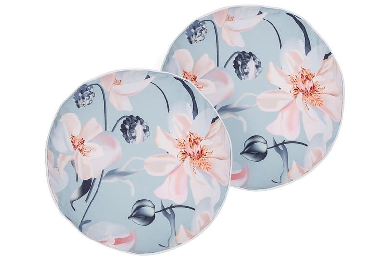 Benedetta Udendørspude 40 cm Rund - Blå - Møbler - Borde - Sofabord