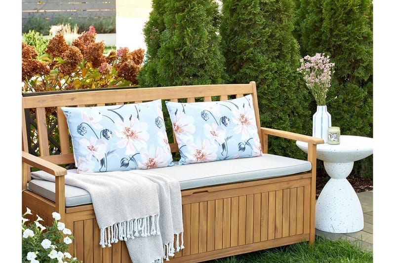 Benedetta Udendørspude 42x60 cm - Blå - Tekstiler - Pude & plaid - Udendørs puder