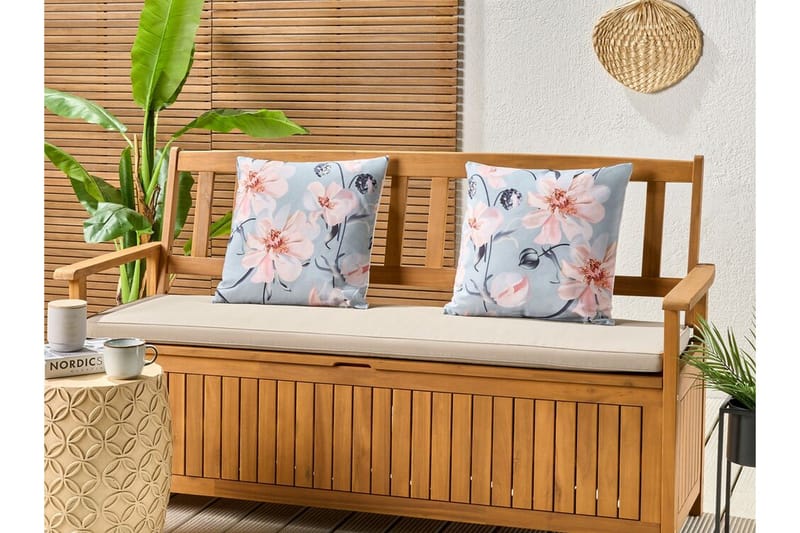 Benedetta Udendørspude 45x45 cm - Blå - Tekstiler - Pude & plaid - Udendørs puder