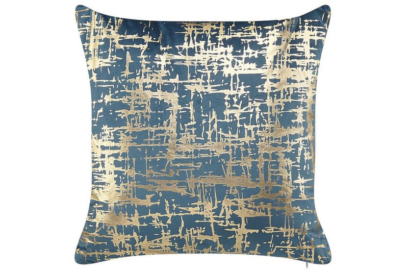 Beneton Udendørspude 45x45 cm - Blå/Guld - Tekstiler - Pude & plaid - Udendørs puder