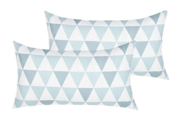 Burgeo Udendørspude 42x60 cm - Blå/Hvid - Tekstiler - Pude & plaid - Udendørs puder
