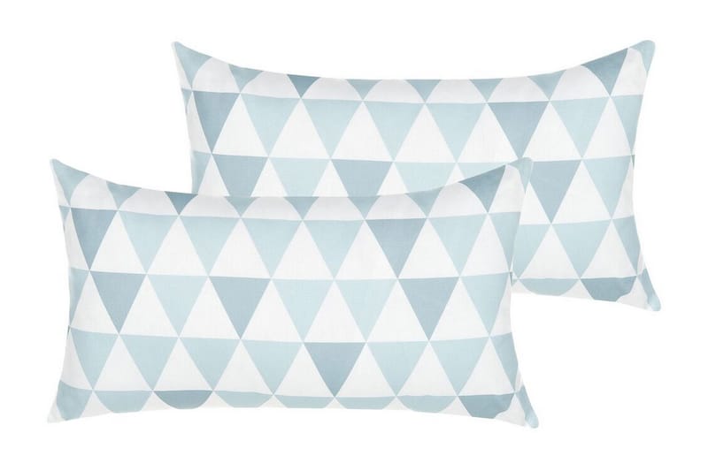 Burgeo Udendørspude 42x60 cm - Blå/Hvid - Tekstiler - Pude & plaid - Udendørs puder