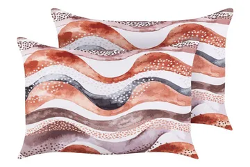Cannole Udendørspude 42x60 cm - Brun/Hvid/Sort - Tekstiler - Pude & plaid - Udendørs puder