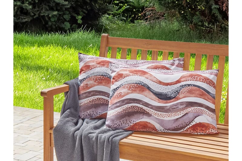 Cannole Udendørspude 42x60 cm - Brun/Hvid/Sort - Tekstiler - Pude & plaid - Udendørs puder