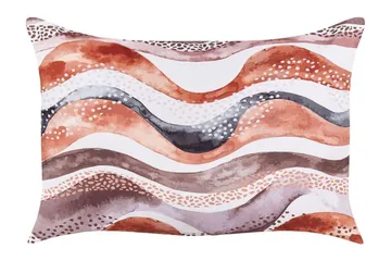 Cannole Udendørspude 42x60 cm - Brun/Hvid/Sort - Tekstiler - Pude & plaid - Udendørs puder