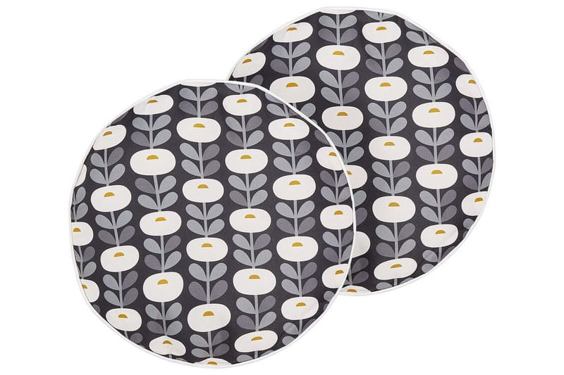 Corsano Udendørspude 40 cm Rund - Grå/Hvid - Møbler - Borde - Sofabord