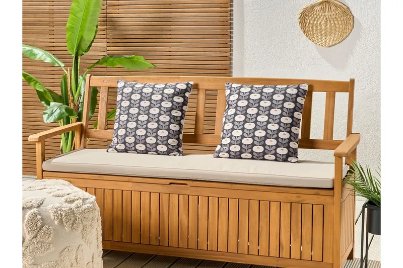 Corsano Udendørspude 45x45 cm - Grå/Hvid - Tekstiler - Pude & plaid - Udendørs puder