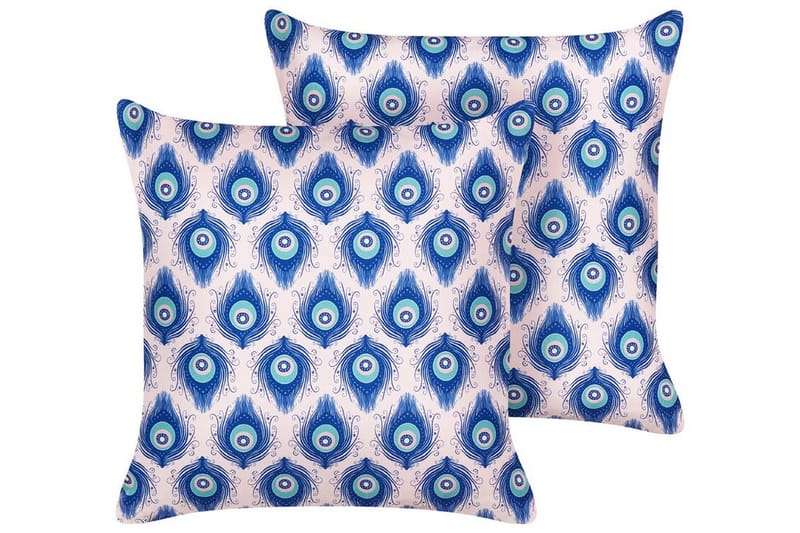 Didsbury Udendørspude 45x45 cm 2 stk - Blå/Pink - Tekstiler - Pude & plaid - Udendørs puder