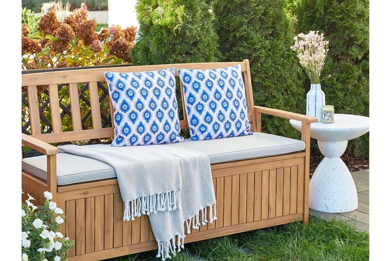 Didsbury Udendørspude 45x45 cm - Blå/Pink - Tekstiler - Pude & plaid - Udendørs puder