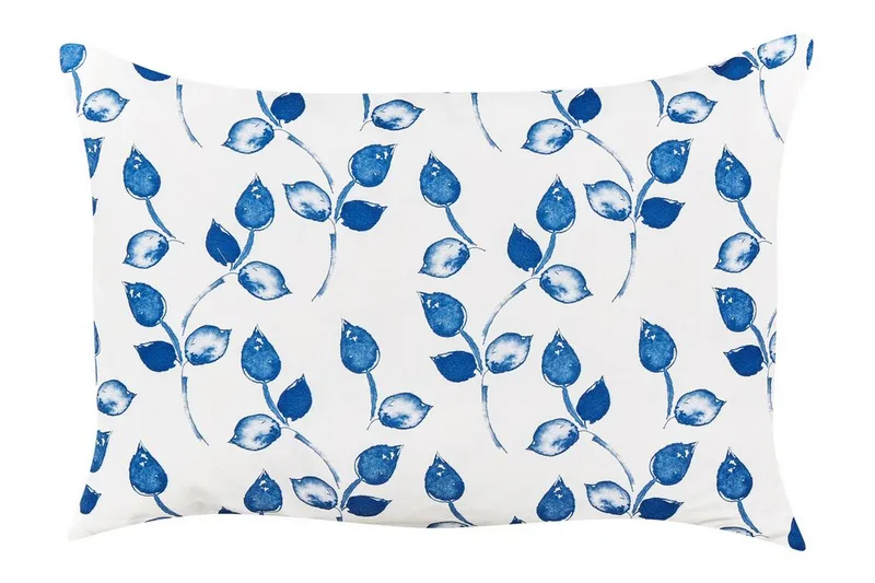 Fasano Udendørspude 42x60 cm, Hvid/Blå