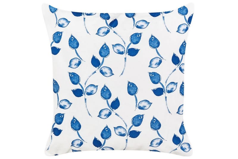 Fasano Udendørspude 45x45 cm, Hvid/Blå
