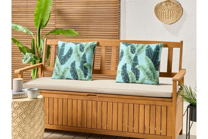 Langford Udendørspude 45x45 cm - Grøn - Tekstiler - Pude & plaid - Udendørs puder