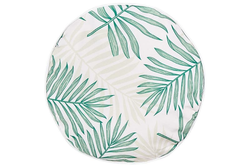 Laramie Udendørspude 40 cm Rund, Beige/Grøn