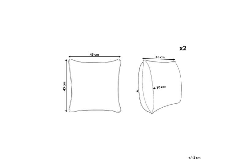 Laramie Udendørspude 45x45 cm - Beige/Grøn - Tekstiler - Pude & plaid - Udendørs puder