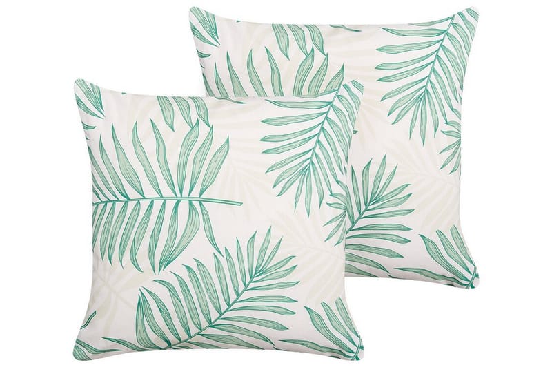 Laramie Udendørspude 45x45 cm - Beige/Grøn - Tekstiler - Pude & plaid - Udendørs puder