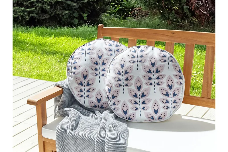Latiano Udendørspude 40 cm Rund - Beige/Pink - Møbler - Borde - Sofabord