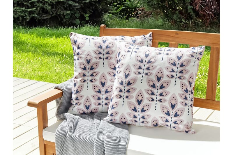 Latiano Udendørspude 45x45 cm - Beige/Pink - Tekstiler - Pude & plaid - Udendørs puder