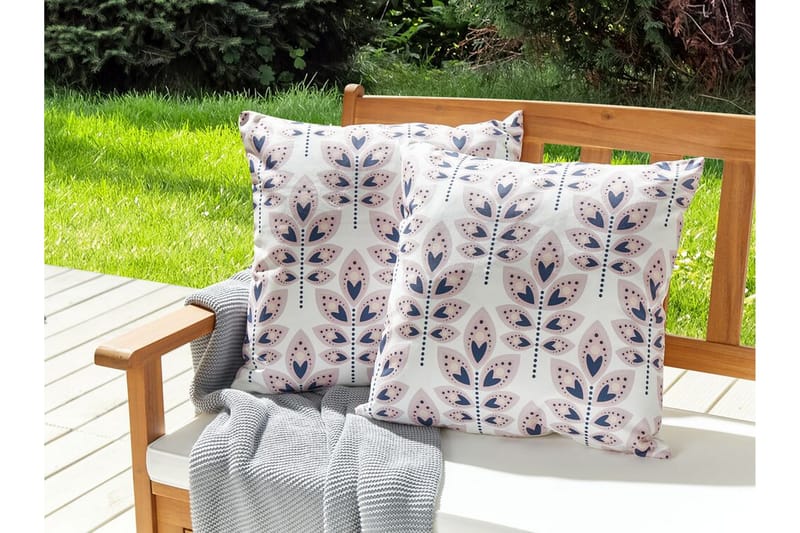Latiano Udendørspude 45x45 cm - Beige/Pink - Tekstiler - Pude & plaid - Udendørs puder