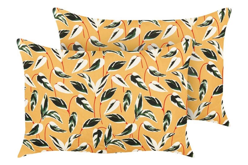 Macerata Udendørspude 42x60 cm - Gul/Grøn/Hvid - Tekstiler - Pude & plaid - Udendørs puder