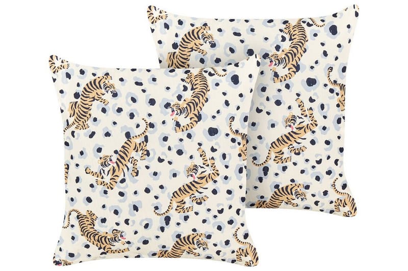 Matino Udendørspude 45x45 cm - Beige/Blå/Brun - Tekstiler - Pude & plaid - Udendørs puder