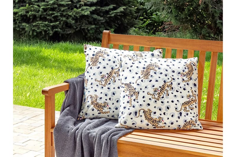 Matino Udendørspude 45x45 cm - Beige/Blå/Brun - Tekstiler - Pude & plaid - Udendørs puder