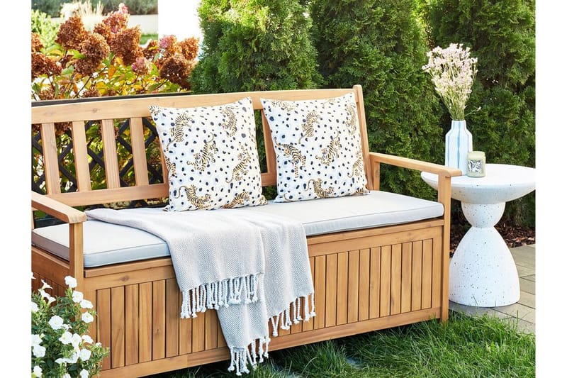 Matino Udendørspude 45x45 cm - Beige/Blå/Brun - Tekstiler - Pude & plaid - Udendørs puder