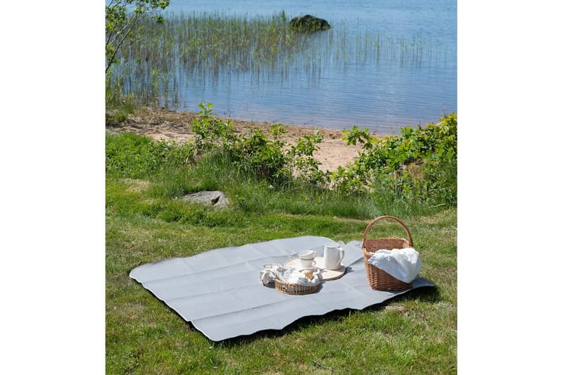 Picknic Tæppe 130 x 150 cm - Grå - Tekstiler - Pude & plaid - Tæpper & plaider