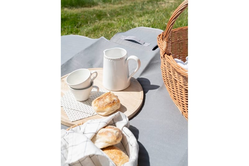 Picknic Tæppe 130 x 150 cm - Grå - Tekstiler - Pude & plaid - Tæpper & plaider