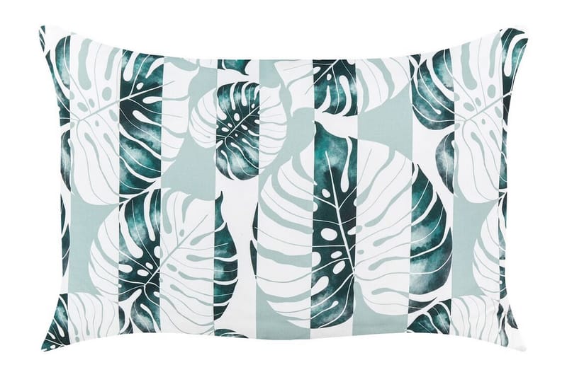 Piero Udendørspude 42x60 cm, Grøn/Hvid