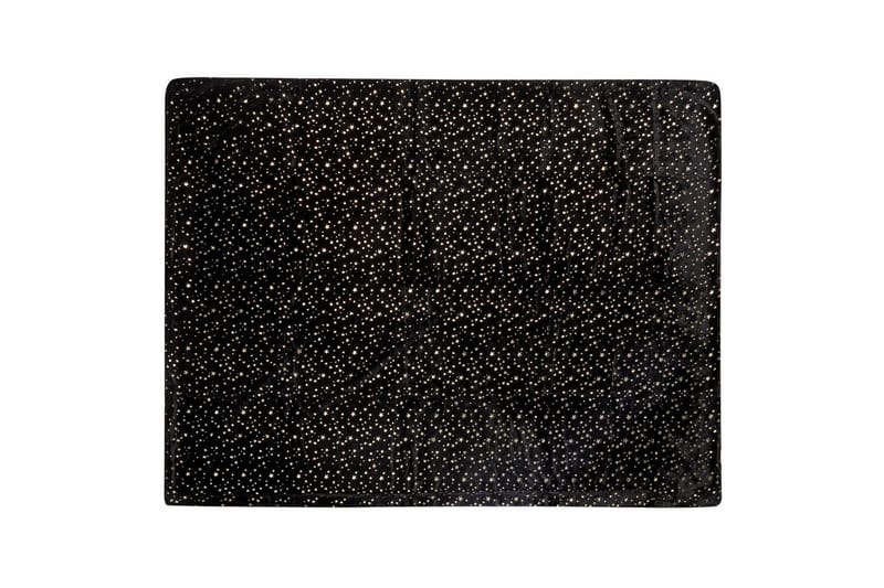 Plaid Alazeya Sort/guld, 150x200 cm - Sort/guld, 150x200 cm - Tekstiler - Pude & plaid - Tæpper & plaider