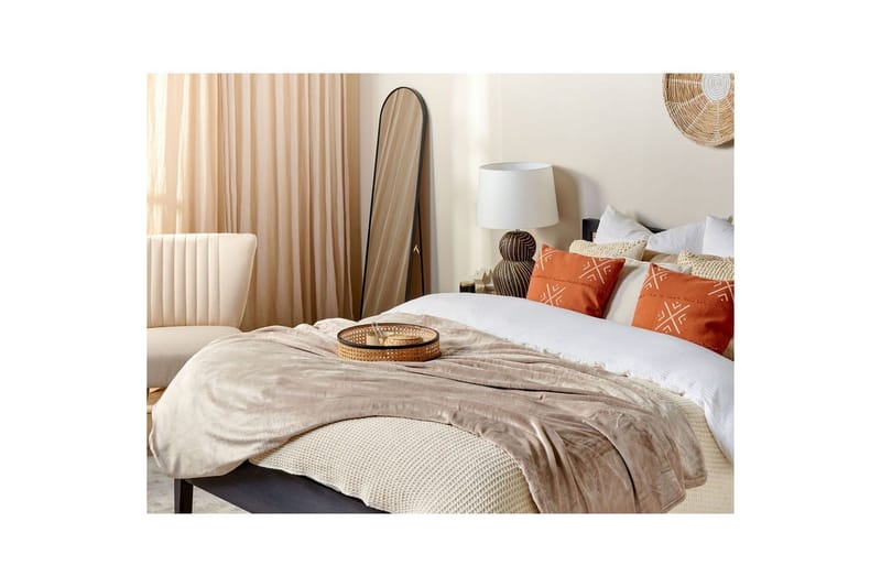 Plaid Bayburt Beige, 200x220 cm - Beige, 200x220 cm - Tekstiler - Pude & plaid - Tæpper & plaider