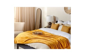 Plaid Bayburt Orange, 150x200 cm - Orange, 150x200 cm - Tekstiler - Pude & plaid - Tæpper & plaider