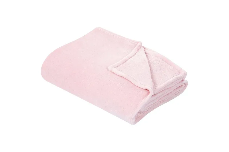 Plaid Bayburt Rosa, 200x220 cm - Rosa, 200x220 cm - Tekstiler - Pude & plaid - Tæpper & plaider