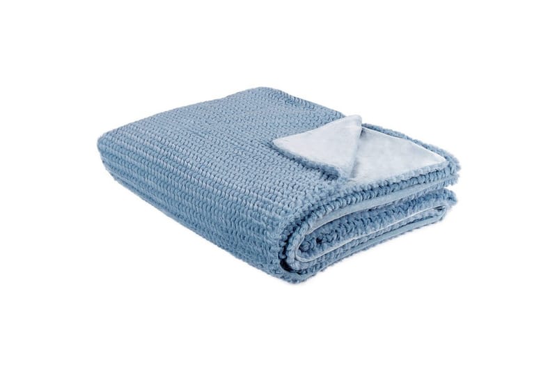 Plaid Bjas Blå, 150x200 cm - Blå, 150x200 cm - Tekstiler - Pude & plaid - Tæpper & plaider